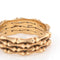 Bague Bague jonc bambou vintage des années 1970 en or jaune 14k 58 Facettes G14224
