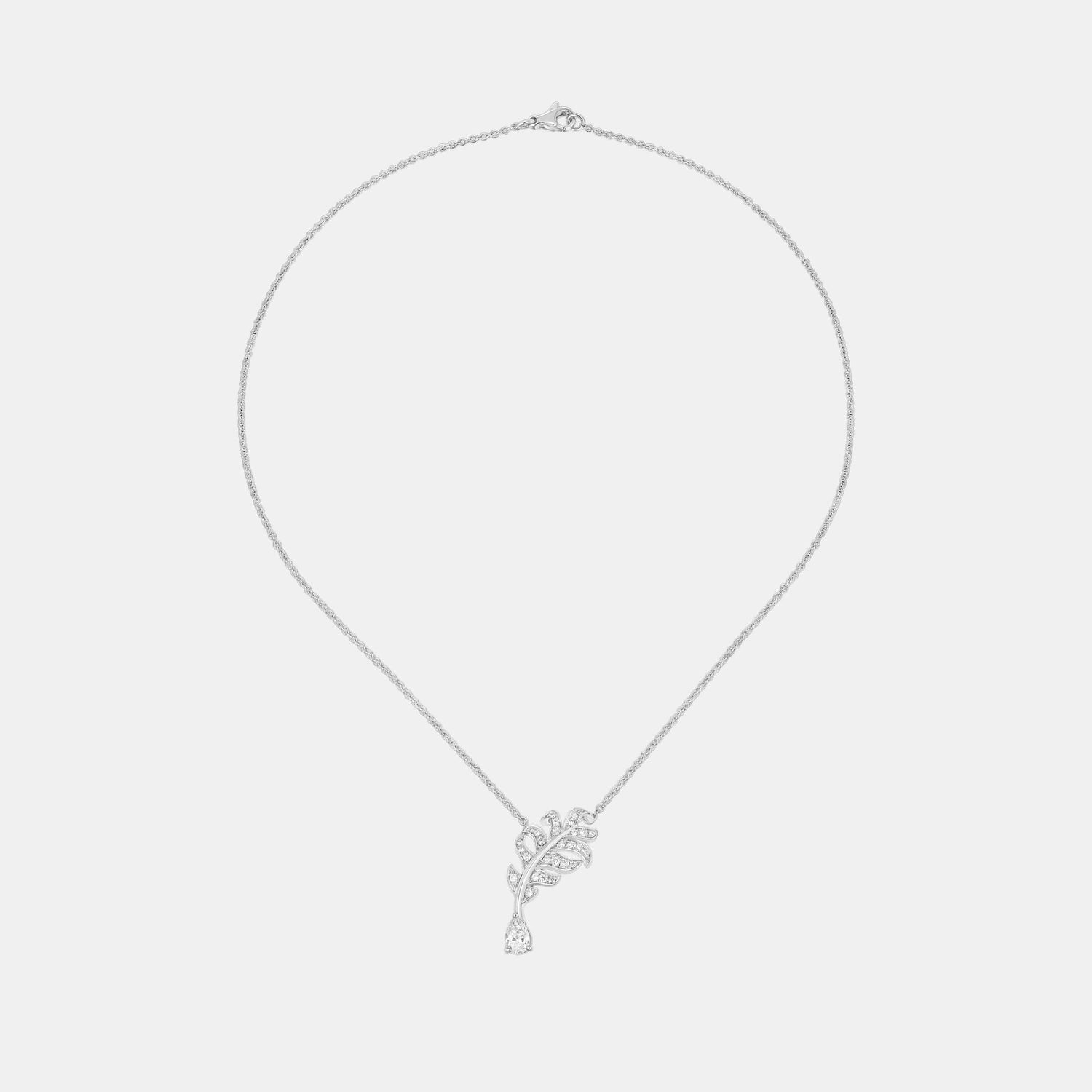 Collier Plume de CHANEL Or blanc Diamant