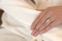 Bague 53 Bague vintage en or 18k et platine avec diamants 58 Facettes 25714 25579