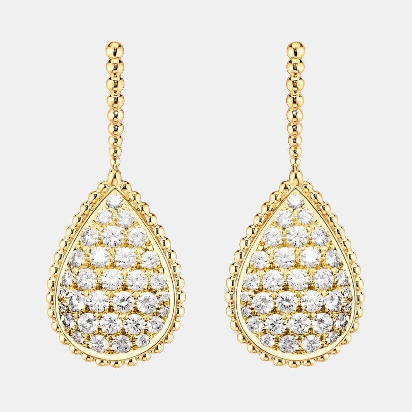 Boucles d'oreilles Serpent Bohème Or jaune Diamant L Motif 2.5ct