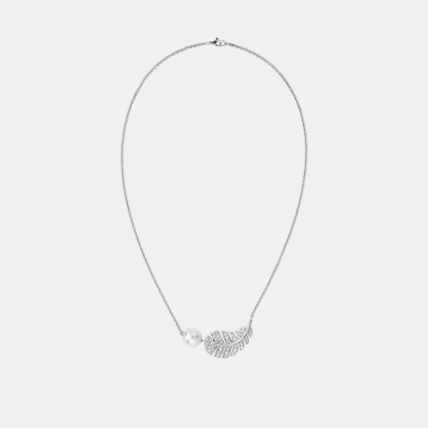 Collier Plume de CHANEL Or blanc Diamant