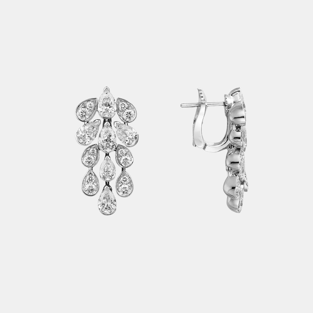 Boucles d'oreilles Pluie de Cartier Or blanc Diamant
