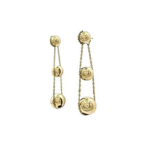 Boucles d'oreilles Tiffany & Co. HardWear Drop Ball - Boucles d'oreilles pendantes en or jaune 58 Facettes 35294