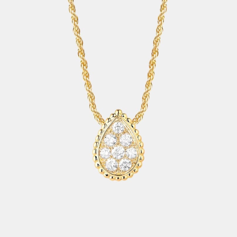 Pendentif Serpent Bohème S Motif Or jaune Diamant 0.32ct