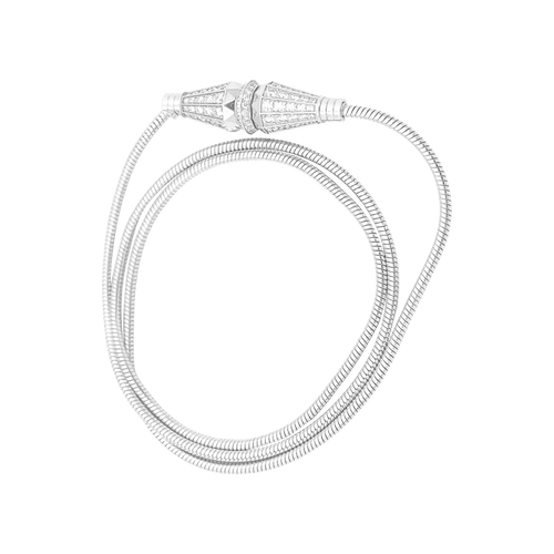 Bracelet Boucheron Jack de Boucheron - Bracelet multi-porté en or blanc et diamants 58 Facettes 34463