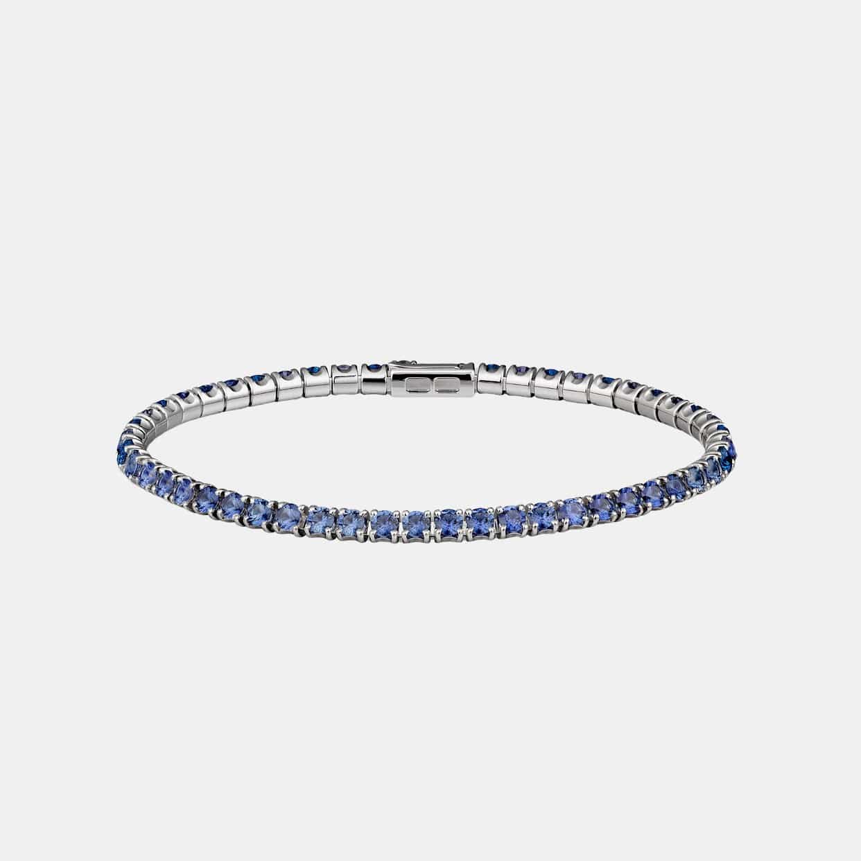 Bracelet Essential Lines Or blanc Saphir