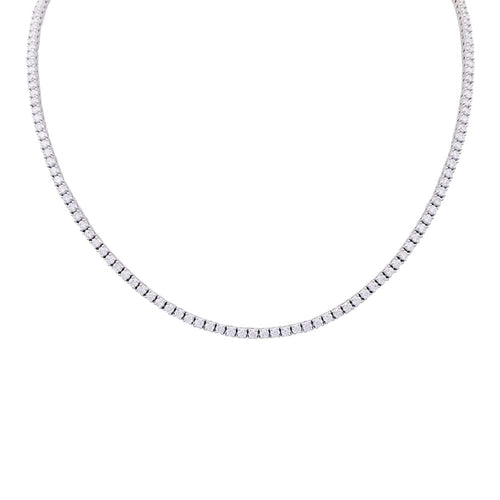 Collier Collier rivière en or blanc 18 carats serti de diamants 58 Facettes 33220