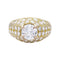 Bague 51 Bague jonc anglais en or jaune 750 sertie de diamants 58 Facettes 32736