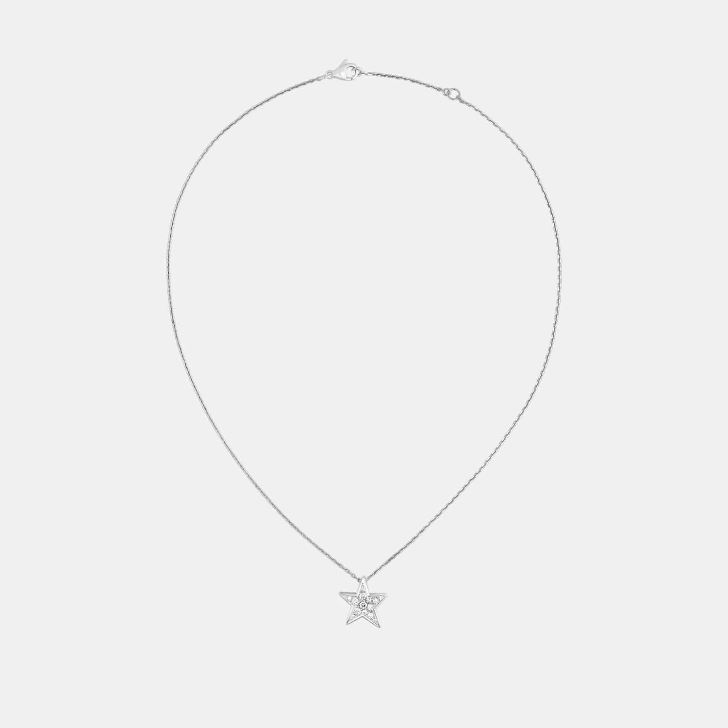 Collier Comète Or blanc Diamant