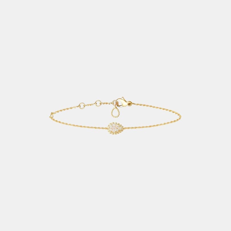 Bracelet Serpent Bohème XS Motif Or jaune Diamant 0.14ct