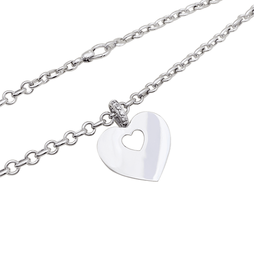 Collier Poiray Cœur Secret - Collier en or blanc et diamants 58 Facettes 34278