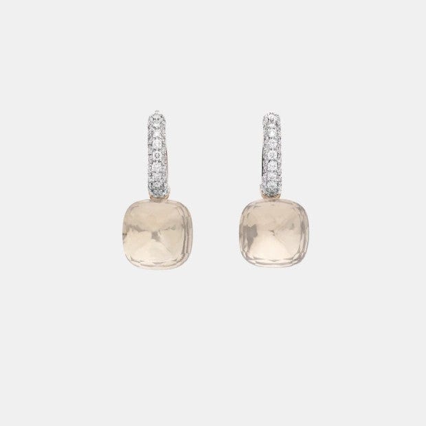 Boucles d'oreilles Nudo Or Topaze 18ct