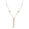 Collier Bulgari B.Zero1 - Collier cravate en or rose, céramique blanche et diamants 58 Facettes 33370