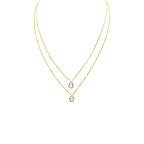 Collier Edouard Nahum - Collier en or jaune 750 et diamants 58 Facettes 35016