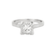 Bague 48 Bague platine et or gris avec diamant 58 Facettes GU58