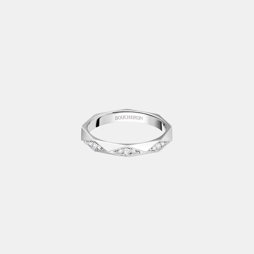 Bague Facette Platine Diamant 0.2ct