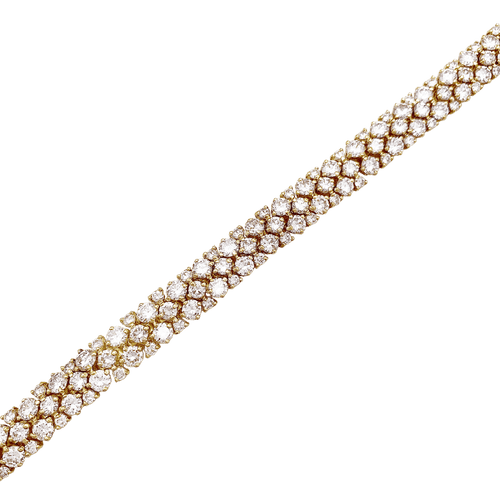 Collier Collier rivière en or jaune 750 et diamants taille brillant 58 Facettes 34168