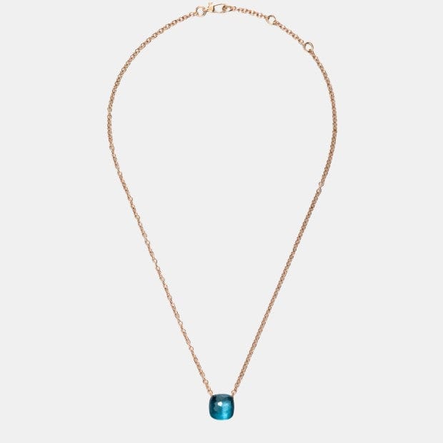 Pendentif Nudo Or rose Topaze