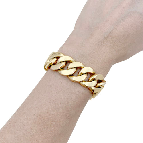 Bracelet Bracelet gourmette vintage en or rose 750 58 Facettes 34887