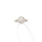 Bague 53 Bague - Solitaire halo en or blanc 18k et diamants taille brillante 58 Facettes