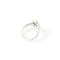 Bague 53 Bague - Solitaire halo en or blanc 18k et diamants taille brillante 58 Facettes