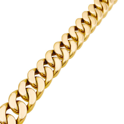 Bracelet Bracelet gourmette vintage en or rose 750 58 Facettes 34887