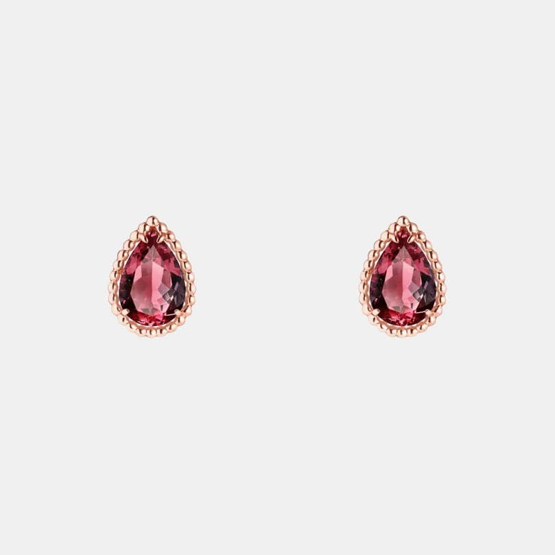 Boucles d'oreilles Serpent Bohème Or rose Grenat S Motif 4.25ct