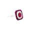Bague 54 Bague en platine et or jaune 18K sertie rubis et diamants 58 Facettes 34919