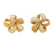 Boucles d'oreilles M.Gérard - Boucles d’oreilles fleurs en or jaune et diamants 58 Facettes 31849