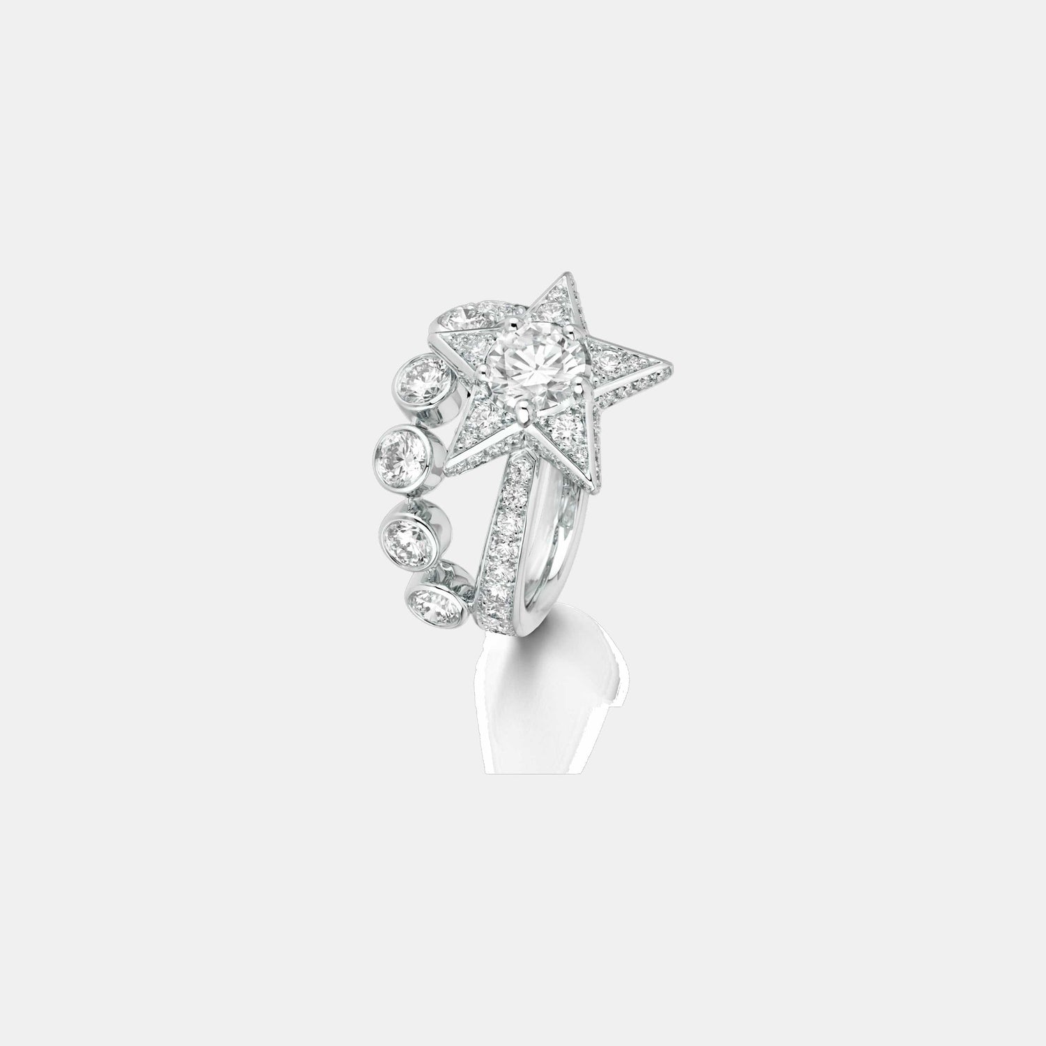 Bague Comète Or blanc Diamant