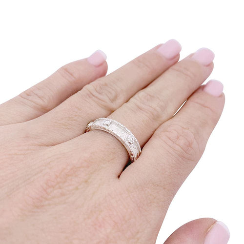 Bague 56 Buccellati Macri Capri Eternelle - Bague en or blanc et diamants 58 Facettes 33656