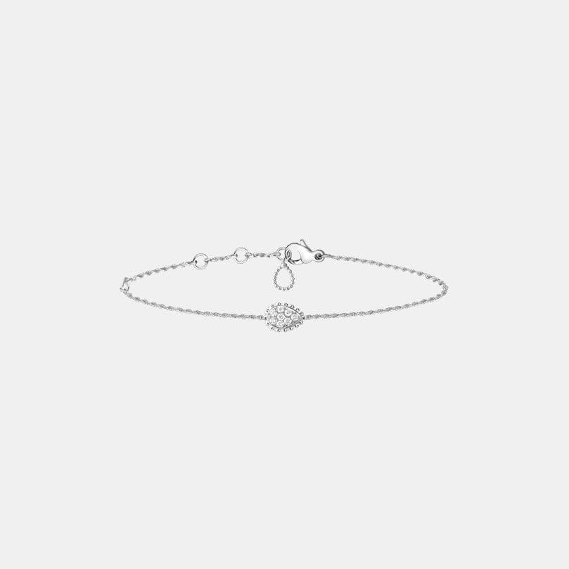 Bracelet Serpent Bohème XS Motif Or blanc Diamant 0.14ct