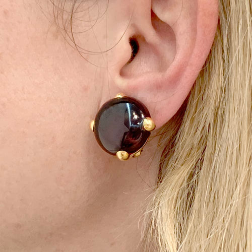 Boucles d'oreilles Boucles d'oreilles Pomellato, "Griffe", grenat, or jaune. 58 Facettes 34574