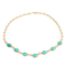 Collier Collier cabochons turquoises 58 Facettes 35100046