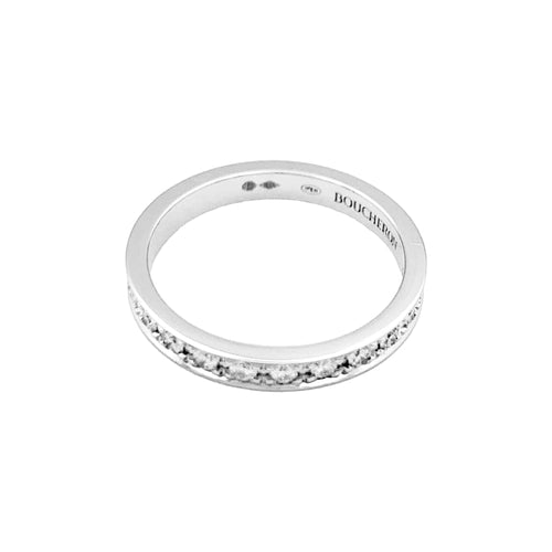 Bague 51 Boucheron Beloved - Alliance en platine 950 et diamants 58 Facettes 35168