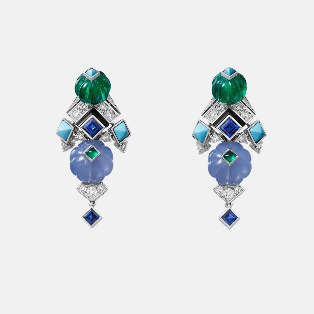 Boucles d'oreilles Creative Collection Or blanc Diamant