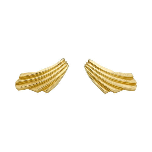 Boucles d'oreilles Lalaounis Drapé - Boucles d’oreilles en or jaune 750 58 Facettes 31141