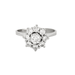Bague Bague Fleur en or gris et diamants 58 Facettes DV0647-3
