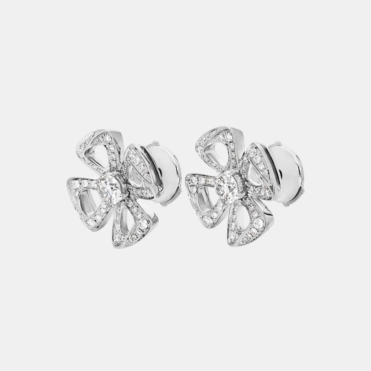 Boucles d'oreilles Fiorever Or blanc Diamant 0.72ct