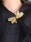 Broche Broche nœud papillon vintage en or jaune 18 carats 58 Facettes 1210.2