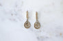 Pendientes Pendientes Traviesas gota Art Deco en oro amarillo y blanco y diamantes 58 Facettes