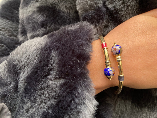 Armband Emaille armband van 18 karaat geelgoud 58 Facettes BO/230096