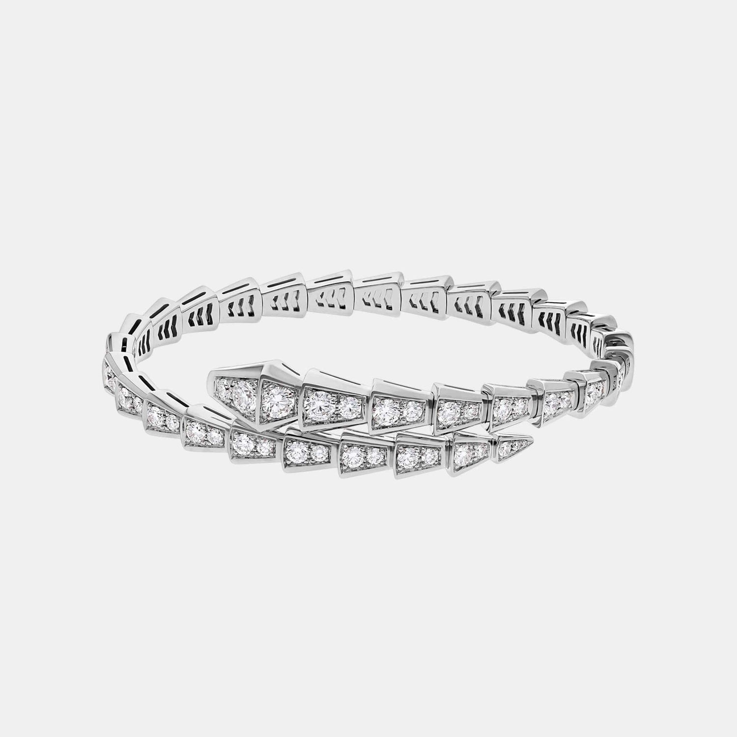 Bracelet Serpenti Viper Or blanc Diamant 2.8ct