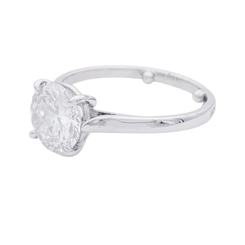 Bague 54 Bague solitaire en platine 950 et or 750 sertie d’un diamant 58 Facettes 32709