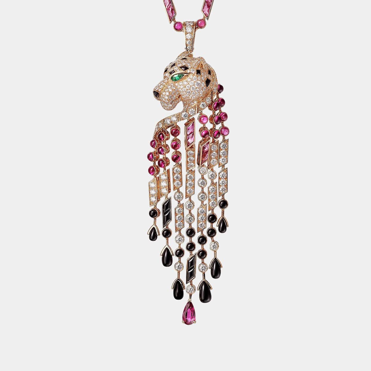 Collier Panthère Or rose Mixte