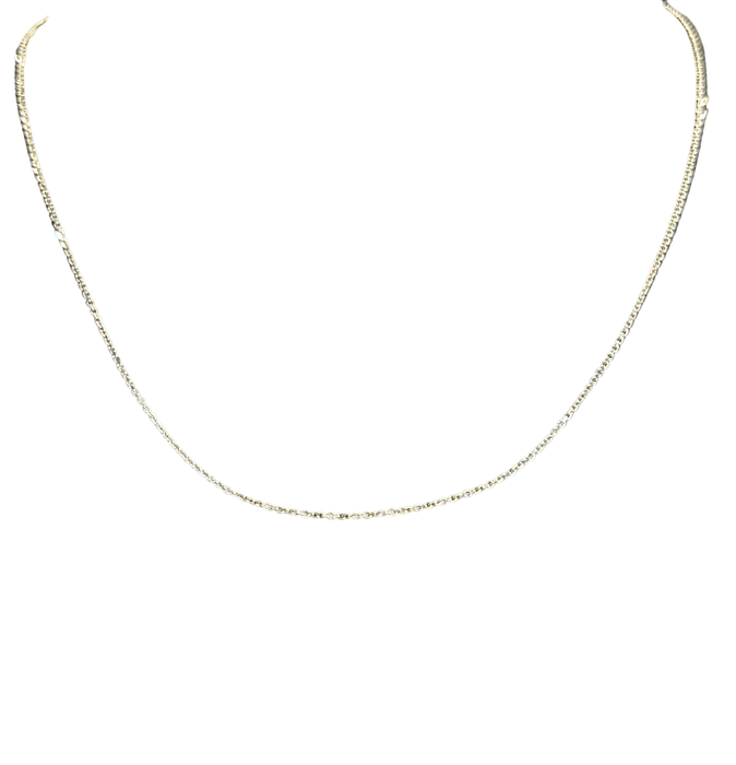 Collier Chaine or blanc 58 Facettes LP602