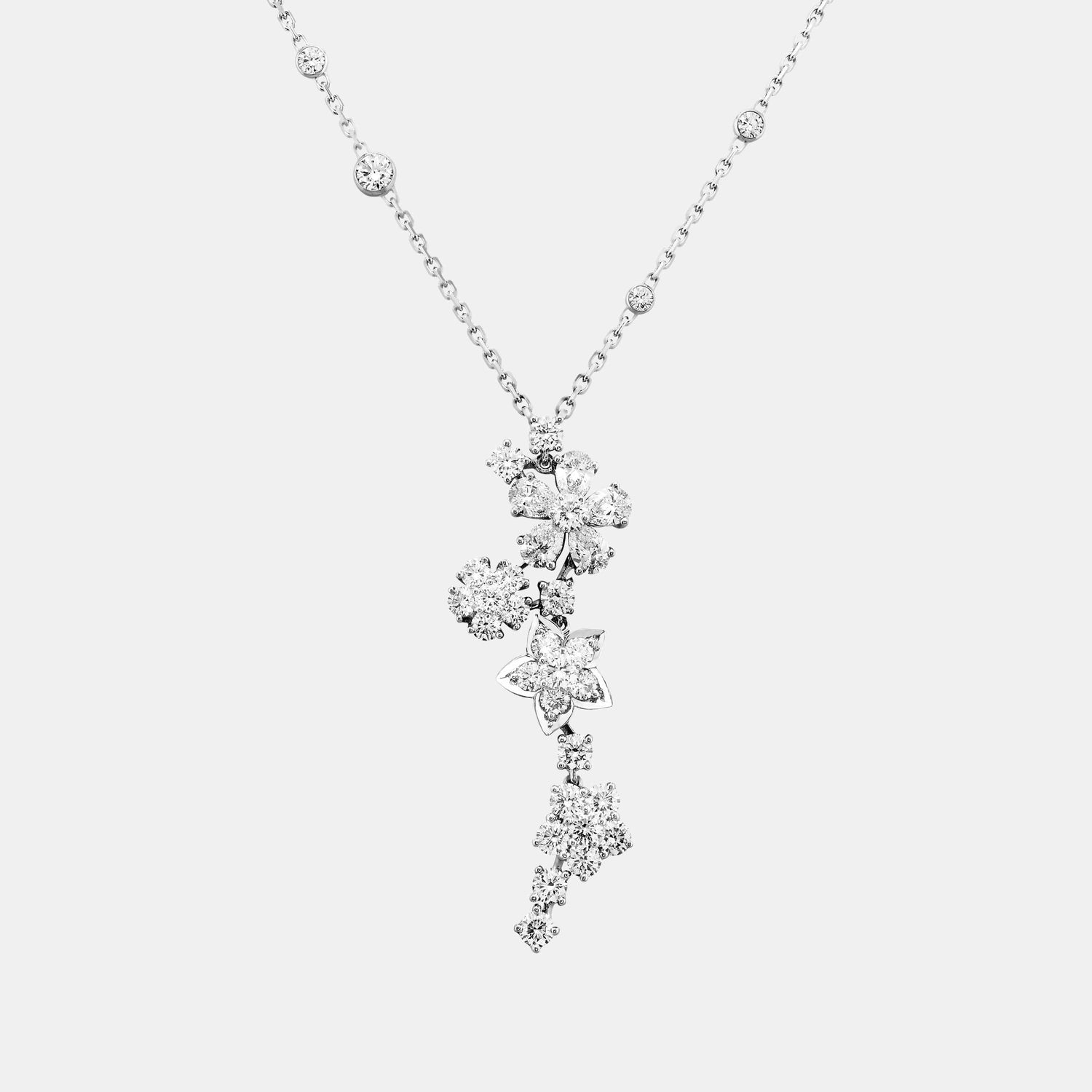 Pendentif Folie des Prés Or blanc Diamant 4.78ct