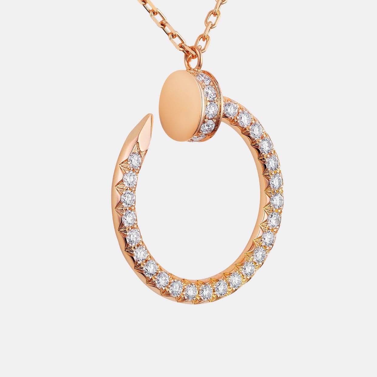 Collier Juste un Clou Or rose Diamant