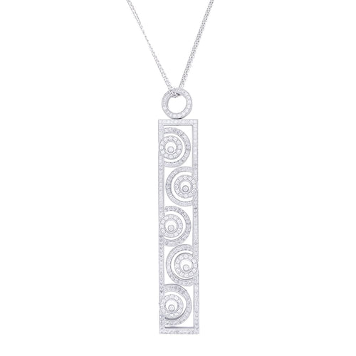 Collier Collier Chopard, "Happy Spirit", en or blanc, diamants. 58 Facettes 32562