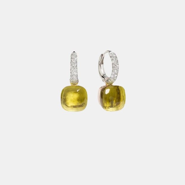 Boucles d'oreilles Nudo Or Quartz 13ct